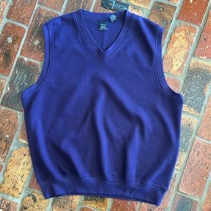 Page & Tuttle Pima cotton sweater vest sz L NWT